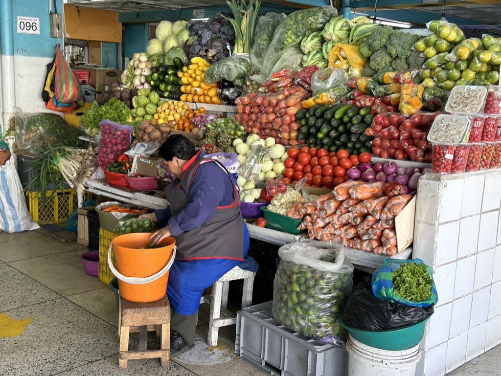 Farmers market in Quito